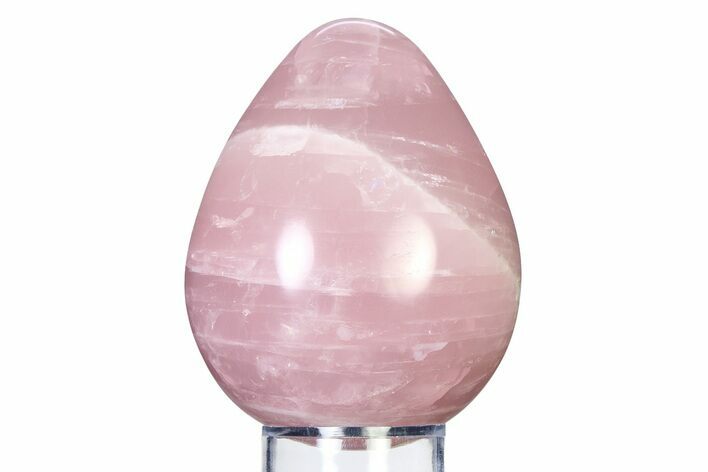Polished Rose Quartz Egg - Madagascar #318299
